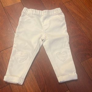 Girls white jeans